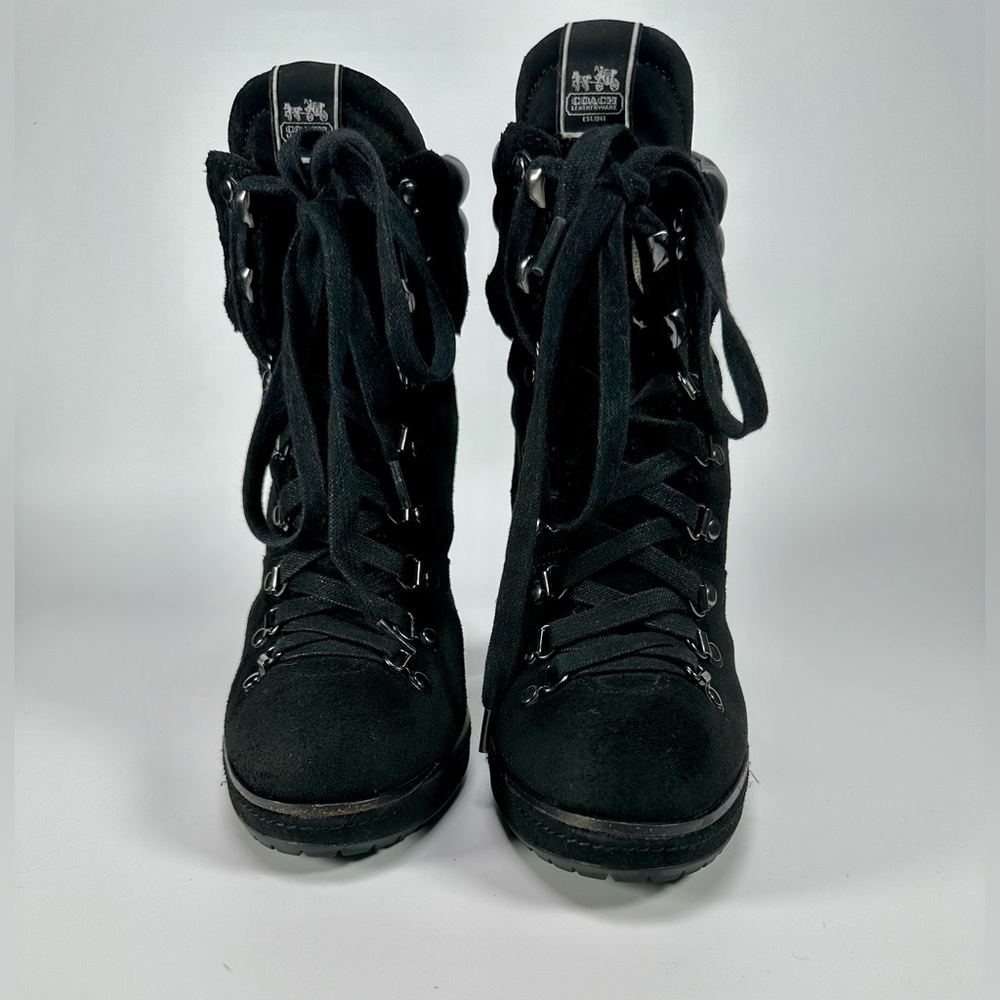 Coach Carol Black Suede Bootie - Picture 2 of 13